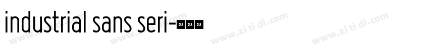 industrial sans seri字体转换